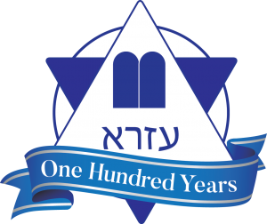 Ezra 100 years logo